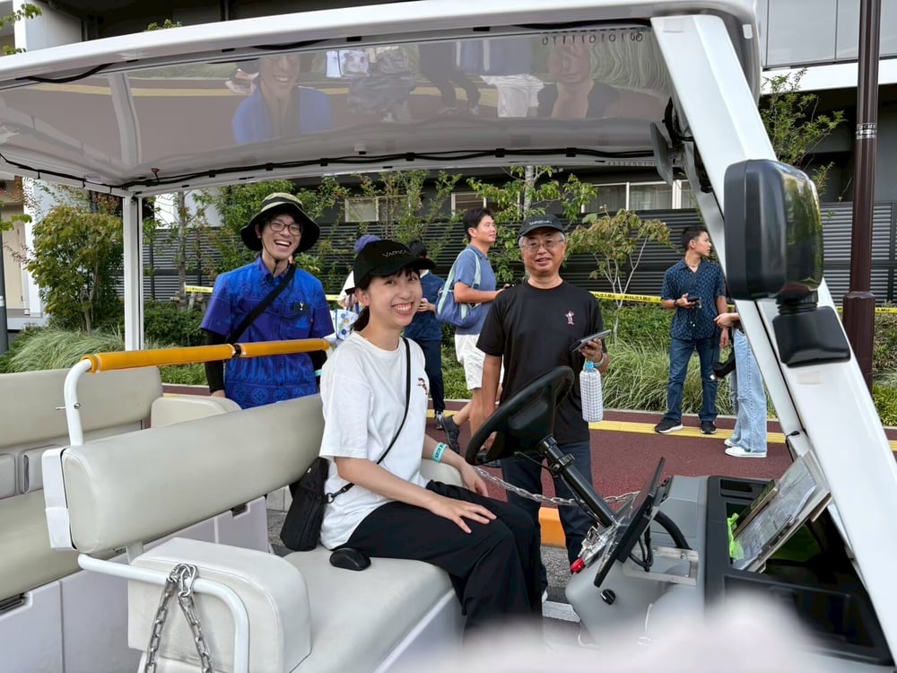 保安員としてツーさん(堤谷)が乗車