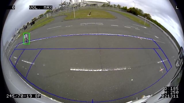 『A-CAM3』が映す車両左側の映像のイメージ