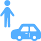 人・自動車検知は AIを使用